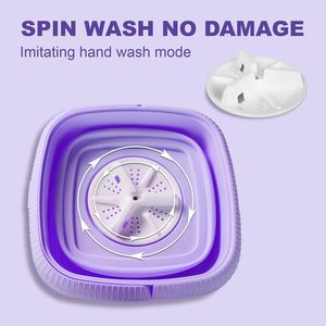 <span class=keywords><strong>Lavadora</strong></span> Eléctrica <span class=keywords><strong>Portátil</strong></span> Plegable <span class=keywords><strong>con</strong></span> Centrifugadora Automática, <span class=keywords><strong>Mini</strong></span> <span class=keywords><strong>Lavadora</strong></span> para Ropa Interior y Calcetines, 6L de Gran Capacidad, para Hogar y Hotel - Product Image 6