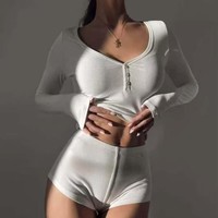 Ensemble pyjama 2 pièces à manches longues et col en V P251, fin et respirant pour l'été, tenue décontractée pour la maison, vente en gros