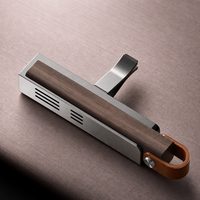 TopOne Désodorisant Voiture Luxe Métal Bois Clip Ventilation Moderne Minimaliste Accessoire Intérieur Élimination