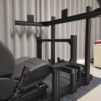 Simulador de Conducción OEM con Volante de Accionamiento Directo, Asiento Ajustable, Doble Posición de Asiento, Soporte para Juegos de Simulación, Cabina de Carreras