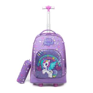 Prezzo competitivo <span class=keywords><strong>borsa</strong></span> da scuola popolare <span class=keywords><strong>unicorno</strong></span> impermeabile per bambini <span class=keywords><strong>borsa</strong></span> grande ruote Trolley borse da scuola per ragazze - Product Image 2