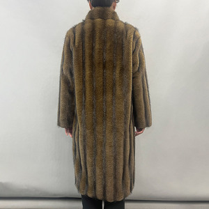 <span class=keywords><strong>Cappotto</strong></span> <span class=keywords><strong>Lungo</strong></span> <span class=keywords><strong>in</strong></span> Finta <span class=keywords><strong>Pelliccia</strong></span> di Visone Ecologica con Collo Alto, Morbido e Caldo, Lussuoso per Donna - Product Image 3