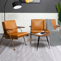 Fauteuil de salon rétro en fer forgé, style nordique, luxe léger, pour balcon, café, réception, salon - Vente en gros