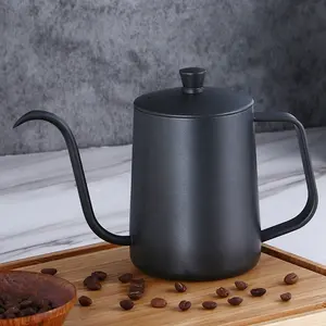 2022 Hot Sale Stainless Steel Drip Water Pour Over Espresso Brewing 350ml 600ml Coffee Maker Pot Gooseneck Kettle
