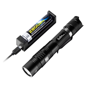 <span class=keywords><strong>Linterna</strong></span> Táctica de Aleación de Aluminio, 3.7V, 1000 Lúmenes, 6 Modos, IP68, Recargable, Luz de Emergencia para Caza - Product Image 1