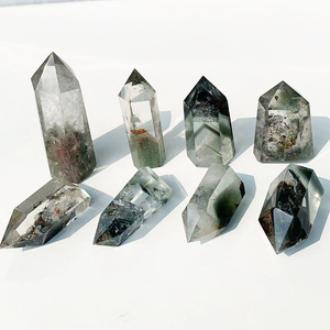 Cuarzo Fantasma Verde Natural al por Mayor, Columna de Cristal Fantasma, Torre de Cuarzo para Jardín, Piedra de Cuarzo para Regalo - Product Image 6