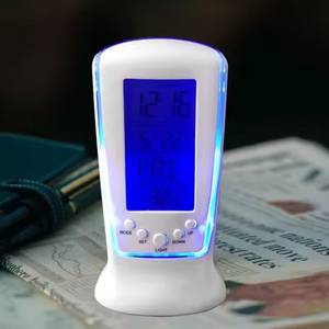 Kỹ thuật số Đồng hồ báo thức với đèn nền màu xanh văn phòng Quà tặng khuyến mãi bàn đồng hồ despertador reloj Logo tùy chỉnh giá rẻ giá - Product Image 2