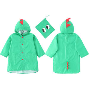 Niño 100% poliéster a prueba de agua niños capa de lluvia impresa chaqueta de lluvia niños chica impermeable - Product Image 5