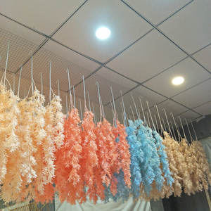 Gran Oferta Flores Colgantes de Hierba Colorida de Seda Artificial Escarcha para Decoración del Hogar - Product Image 2