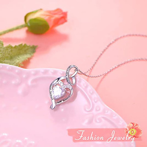 Collar con colgante de corazón para mujer, joyería sencilla y moderna, regalo para uso diario - Product Image 3