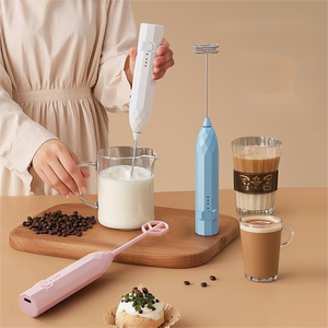 Batidor de Huevos Eléctrico Portátil Multifuncional Moderno HIXIN, Espumador de <span class=keywords><strong>Leche</strong></span> con <span class=keywords><strong>Varilla</strong></span> Mezcladora de Plástico, Batidor de Crema para Espumar Café - Product Image 3