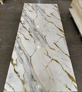 Modern tasarım UV mermer levha zemin kurulu su geçirmez ve yanmaz PVC mermer levha fabrika fiyat nem geçirmez - Product Image 3