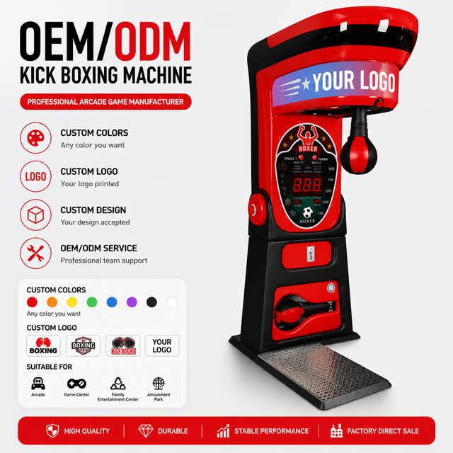 Commercial Grade Boxing Arcade Machine Digital LED Scoreboard Coin Operated Ultimate Strength Tester English 1 Year Warranty