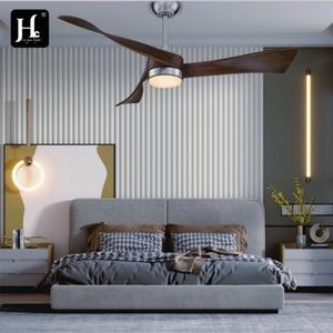 52 inch <b>modern</b> DC motor intelligent remote control silent LED <b>ceiling</b> <b>fan</b> with adjustable dimming function, suitable for bedroom - Product Image 6