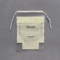Sac à fermeture éclair givré personnalisé UniOne avec logo de marque, pochette à cordon pour soins de la peau, vente en ligne pour l'emballage des tampons de maquillage