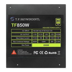 Alimentation PC PSU 850W 80 PLUS ATX, Alimentation Stable pour PC de Jeu, Vente en Gros Usine OEM - Product Image 2