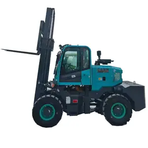 4x4 forklift penggerak roda forklift medan berat 3.5 ton 4 ton 5 ton mesin pengendali bahan