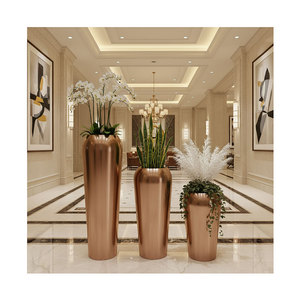 <span class=keywords><strong>Vaso</strong></span> alto in oro <span class=keywords><strong>rosa</strong></span>, <span class=keywords><strong>vaso</strong></span> decorativo in <span class=keywords><strong>vaso</strong></span> di fiori lucidato in acciaio inossidabile adatto <span class=keywords><strong>per</strong></span> hotel di fascia alta, Villa con terrazza - Product Image 2