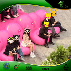 Décoration d'événement de haute qualité canapé <span class=keywords><strong>gonflable</strong></span> <span class=keywords><strong>rose</strong></span> lettres gonflables hermétiques décoration <span class=keywords><strong>gonflable</strong></span> extérieure - Product Image 2
