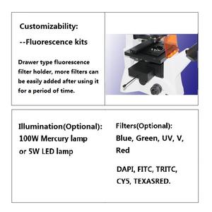Boshida BD-YGD-2倒立蛍光顕微鏡生細胞培養および医学研究用の位相差顕微鏡 - Product Image 4