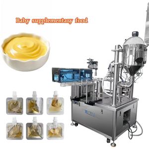 Machine d'emballage de purée <span class=keywords><strong>pour</strong></span> bébé en sachet à double bec verseur, <span class=keywords><strong>pour</strong></span> aliments biologiques <span class=keywords><strong>pour</strong></span> tout-petits, avec mécanismes de dosage <span class=keywords><strong>pour</strong></span> liquides et pâtes en sachet souple - Product Image 2