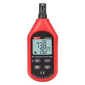 UNI-T UT333 Mini Termómetro Higrómetro Digital LCD de 3 Pulgadas, Termómetro de Mano, Higrómetro Electrónico Rojo+Negro, Batería de 1.5V - Product Image 4