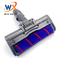 Tête de Brosse d'Aspirateur et Serpillère Amovible pour Dyson V6, Pièces Détachées, pour Tapis et Sols Durs, avec LED