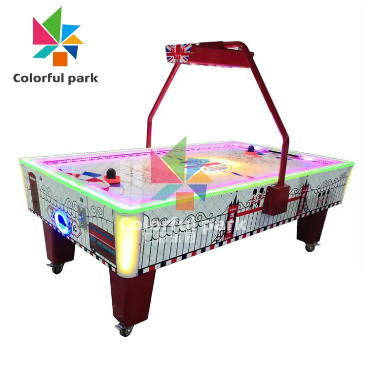 Colorido parque de Hockey/Hockey de aire máquina de juego de arcada/funcionan con monedas máquina de juego