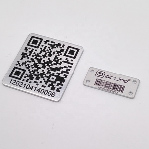 Etiqueta Adhesiva Impermeable de Aluminio Metálico Grabada con Láser de Shenzhen, Etiquetas de Activos con Código <span class=keywords><strong>QR</strong></span> y Código de Barras Personalizadas - Product Image 3