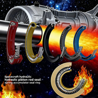 Joint énergisé par ressort pour environnements cryogéniques et à haute température |   Joint en PTFE pour moteur à réaction et actionneur aérospatial |   Scellés à très haut vide