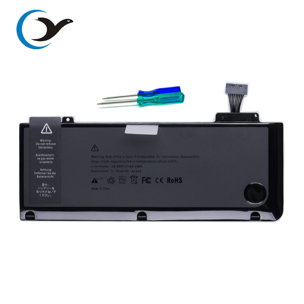 10,95 V 63.5Wh A1322 батарея для Apple MacBook Pro 13 дюймов, запасная батарея, батарея