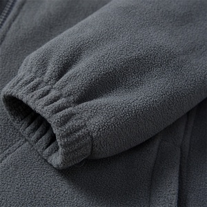 OEM service hiver vestes polaires à fermeture éclair complète 100% vestes en polyester brodé personnalisé chaud <span class=keywords><strong>polaire</strong></span> hommes veste en gros - Product Image 6