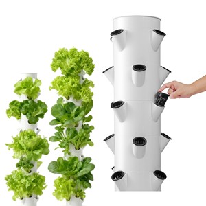 Équipement <span class=keywords><strong>de</strong></span> culture hydroponique à 7 niveaux et 28 trous pour légumes, fruits et fleurs - Product Image 5