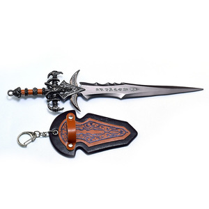 Warcraft xung quanh lich Vua Frost của nỗi buồn của cừu đầu thanh kiếm losa <span class=keywords><strong>Ryan</strong></span> 22cm mô hình kim loại móc chìa khóa - Product Image 2