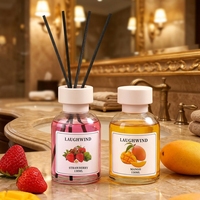 Diffuseur de parfum aux fruits en verre coloré, écologique et longue durée, pour salle de bain et chambre à coucher, 130 ml
