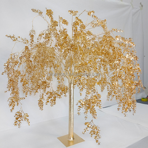 <span class=keywords><strong>NIKA</strong></span> HOT Selling Wedding Events Table Aisle Arbre artificiel décoratif en feuille d'érable doré de 5 pieds - Product Image 6