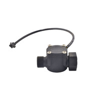Capteur de débit d'eau haute performance 1~30L/Min, détection de débit, plastique durable, nylon noir, usage commercial et domestique, installation facile