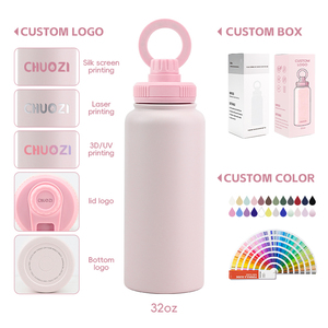 Borraccia Termica Sportiva da Viaggio Personalizzata da 32oz 1L in Acciaio Inox per Palestra con Supporto Magnetico Magsafe per Telefono - Product Image 4