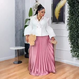 Conjunto de Chaqueta de Año Nuevo 2026, Dos Piezas de Alta Calidad, Elegante y Sofisticado, Conjunto de Falda Plisada para Fiesta de Noche o Banquete para Mujer, <span class=keywords><strong>K1123</strong></span> - Product Image 4