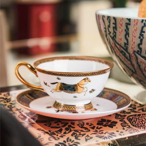 Wholesale Gold <b>Bone</b> <b>China</b> <b>Tea</b> Cup <b>Set</b> Porcelain Coffee <b>Set</b> <b>Bone</b> <b>China</b> <b>Tea</b> Cup <b>Sets</b> with Horse - Product Image 3
