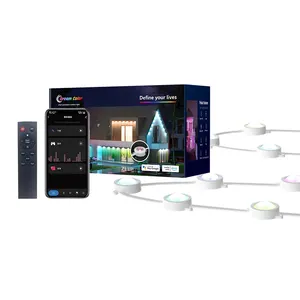 Banqcn Neue Dach leuchten für den Außenbereich IP67 RGBW LED-Weihnachts beleuchtung mit WiFi RF Shake Control 10m lang für Rasen-Umgebungs licht