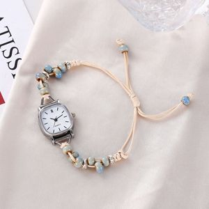 Cool in stile <span class=keywords><strong>donna</strong></span> <span class=keywords><strong>orologi</strong></span> con perline verde foschia 25 <span class=keywords><strong>modelli</strong></span> di nicchia semplice per studenti delle scuole medie squisita custodia in lega - Product Image 1