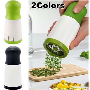 Kitchen Tools Stainless Steel Manual <b>Herb</b> Mill Condiment Shaker Parsley Spice Mincer Vegetable <b>Chopper</b> Manual Fruit Vegetable - Product Image 1