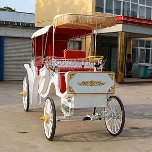 Hermosa y Romántica Carruaje Eléctrico para Bodas, Estilo Europeo, Carruaje Eléctrico para Paseos Turísticos con Toldo - Product Image 1
