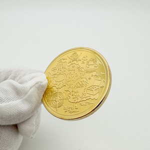 Pirate Treasure Skeleton Gold Board Game Children's <span class=keywords><strong>Scavenger</strong></span> Hunt Props Chapeado De Metal Moedas Comemorativas Recompensa Presentes Segredo - Product Image 6