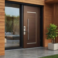 Portes d'entrée pivotantes de sécurité en acier modernes DECOR avec fonction antivol pour maisons, appartements, villas et halls
