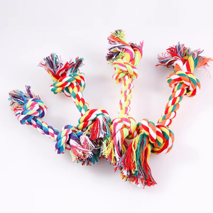 Jouets pour chiens, corde à nouer, à mâcher, pour chiens de petite, moyenne et grande taille, tressé, durable, interactif, amusant, pour le nettoyage des dents, 1 pièce - Product Image 5