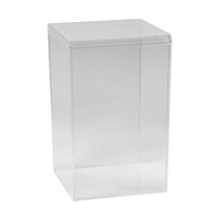 Grand présentoir transparent en PS, boîte de rangement anti-poussière pour poupées, figurines d'anime, peluches, collection, vitrine transparente