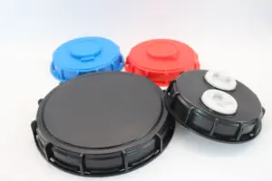 Tanque de água ibc para acoplamento ct, tampa ibc de 6 polegadas com tampa 155mm com dois buracos material de plástico hdpe