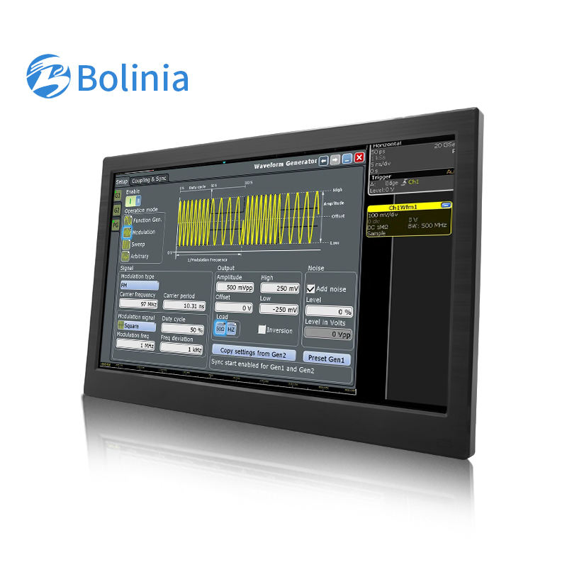 13.3 Inch LCD Display Computer Monitor Plastic Case LED Backlight 12V DC Input Wall Mount Desktop Industrial Monitor